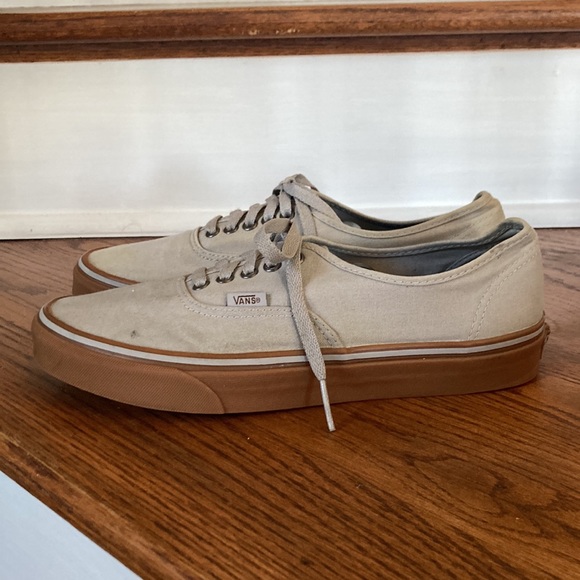 VANS AUTHENTIC GRAY WITH BROWN MEN!S Sz 10 - Picture 4 of 8